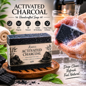 Activated Charcoal Detox Soap | Handmade in California | Amole Soap